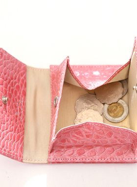 包邮R.king品仕女小钱包零钱包银包公交卡位夹小清新搭扣头层牛皮