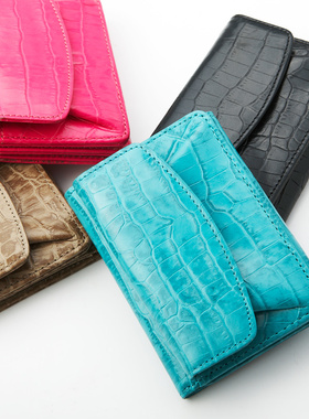 r.king短款女零钱包硬币皮夹子真皮银包精致迷你小巧卡包头层牛皮