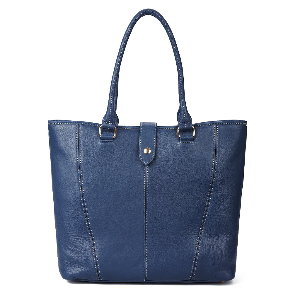 瑕疵Rking品仕女士手提通勤包欧式托特单肩包大容量纯色头层牛皮