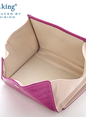 r.king品仕原创复古钱包女大容量皮夹子搭扣银包头层牛皮收纳精致