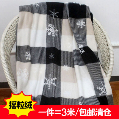 印花摇粒绒布料毛绒床单面料