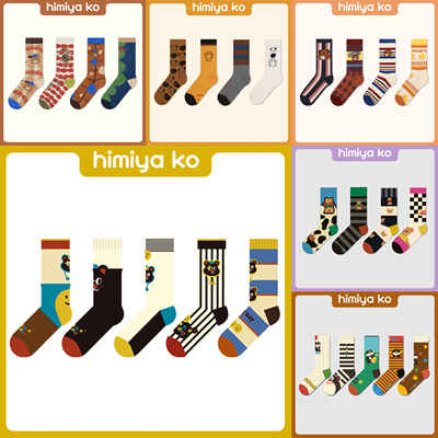 袜子damahoov女时尚可爱卡通