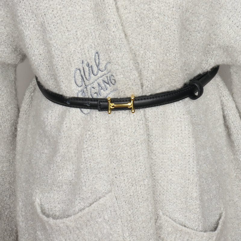 新款女士四季连衣裙牛仔裤带