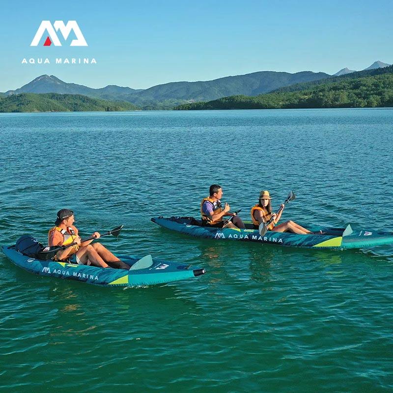 AquaMarina/乐划湍流号K2独木舟kayak皮划艇单双人加厚钓鱼橡皮艇