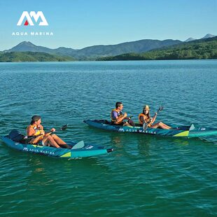 乐划湍流号K2独木舟kayak皮划艇单双人加厚钓鱼橡皮艇 AquaMarina