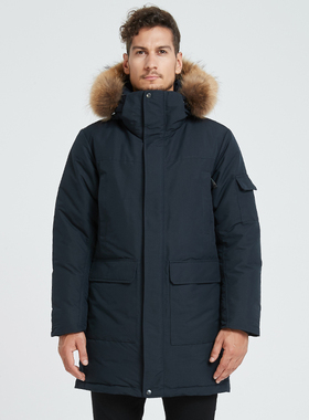 天石严选中国大鹅羽绒服装户外工装外套男女防风登山服GT437 X013