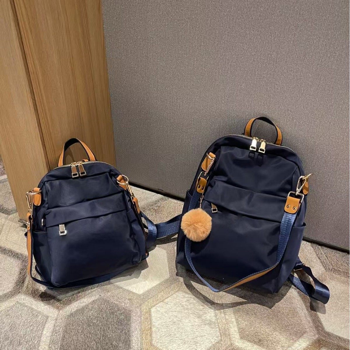 新款日系尼龙布双肩包女高品质外贸单肩包大容量通勤简约旅行背包,箱包皮具/热销女包/男包,双肩背包,淘宝优惠券,粉丝福利购,淘宝优惠卷