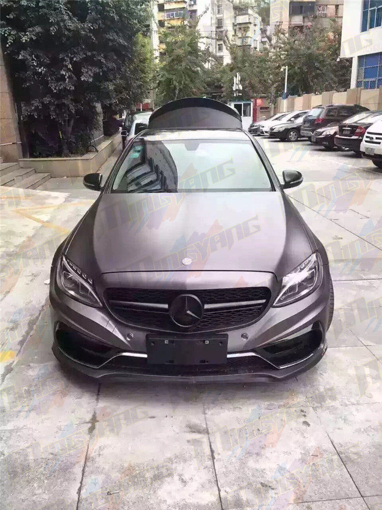 奔驰w205 c200 c63 c级改装卡尔森carlsson款大包围尾翼叶子板