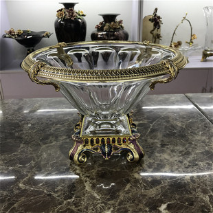罗比罗丹商场品牌专卖王者风范果盘果斗客厅摆设欧式摆件创意