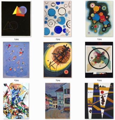 俄罗斯瓦西里康丁斯基抽象油画