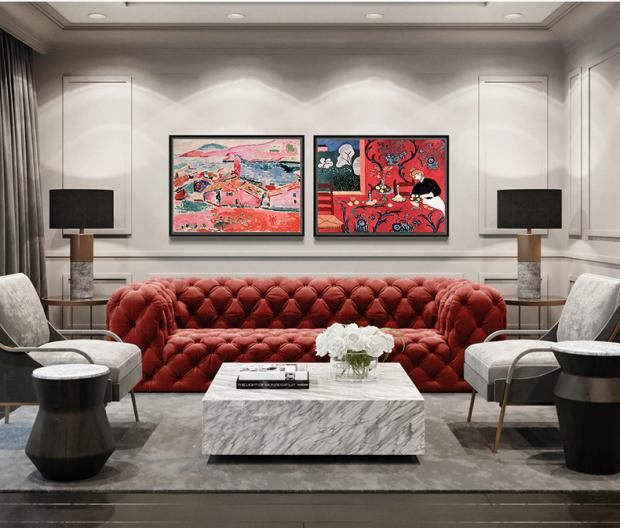 现代客厅装饰画北欧亨利马蒂斯