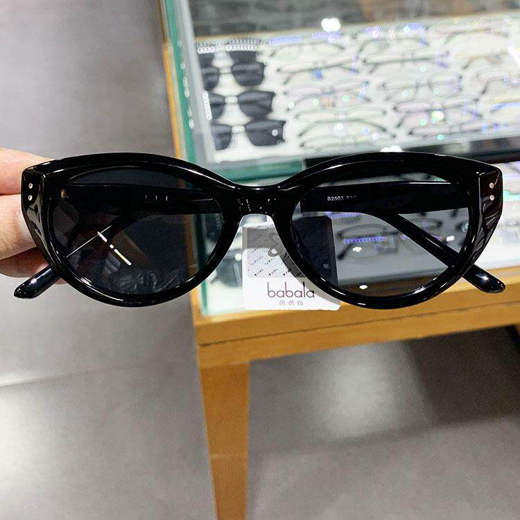 复古猫眼GM墨镜女高级感防晒防紫外线时尚太阳眼镜男B2503