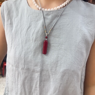 高含量紫金砂无事棍项链C1326（满15元优先发货）