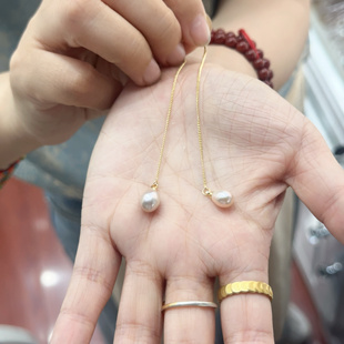 天然珍珠耳饰B201 满15发货