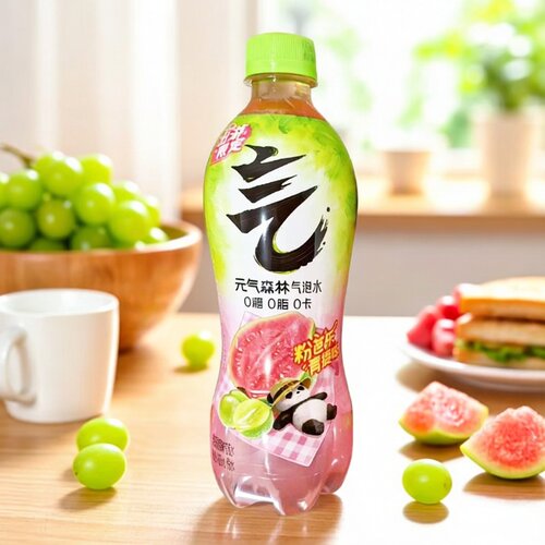 元气森林气泡水480ml*4瓶粉芭乐青提味好喝解馋清爽解腻学生校园
