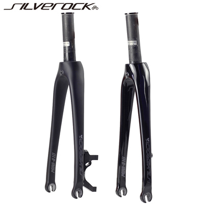 SILVEROCK碳纤维折叠车前叉碟刹