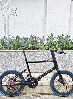 SILVEROCK20寸451碳纤维桶轴小轮公路车STREAM直把定制改装超轻