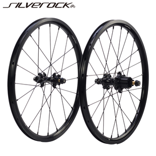 SILVEROCK NBR-HUB015 小布 外7速轮组直拉16寸349 折叠车黑色