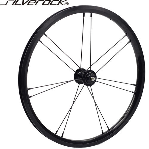 SILVEROCK349折叠车圈刹V刹轮组