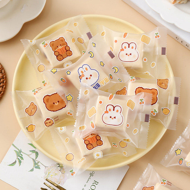 雪花酥包装袋饼干机封单独立袋子