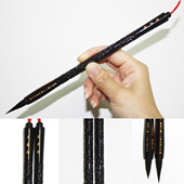 胎毛笔自制 胎毛章 胎毛坠 胎毛笔定做 婴儿胎发笔纪念品 DIY