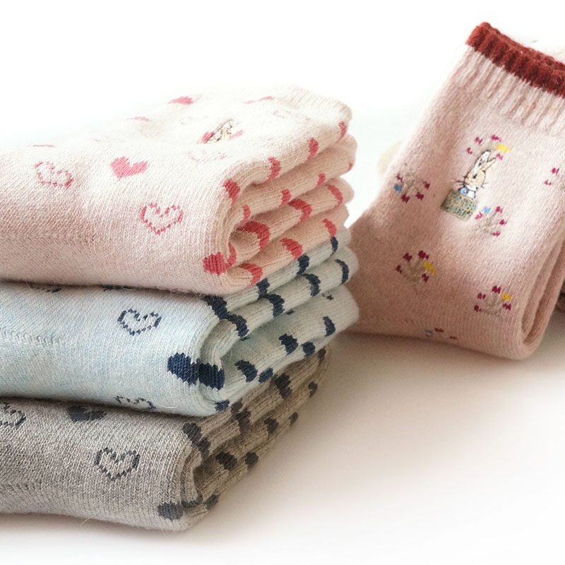 冬兔羊毛可爱彼得兔加厚女袜全毛圈袜子中筒兔毛袜保暖毛巾袜居家,女士内衣/男士内衣/家居服,中筒袜,淘宝优惠券,粉丝福利购,淘宝优惠卷