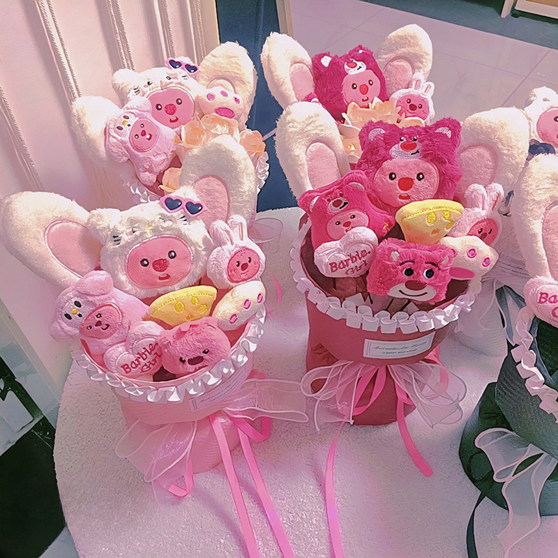 HelloKitty玩偶花束少女心可爱毛绒公仔花礼物生日礼物送闺蜜女友
