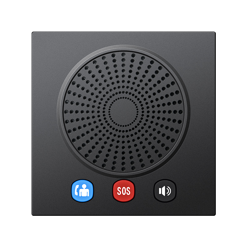 微铃86盒面板电话机酒店客房一键呼叫前台客房嵌入式座机呼叫器