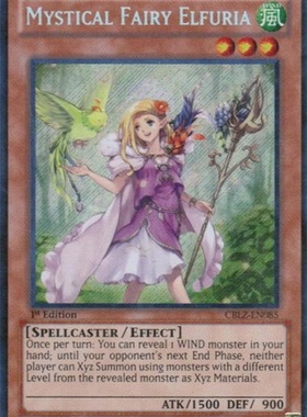 游戏王 美版 正版 - 神秘之妖精 艾尔菲莉娅 Mystical/银碎/CBLZ