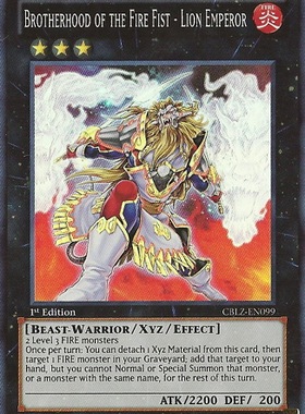 游戏王 美版 正版 - 炎星皇 晁狮 Brotherhood of the/面闪/CBLZ