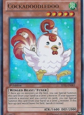 游戏王 美版 正版 - 喔喔公鸡 Cockadoodledoo/金闪/JOTL