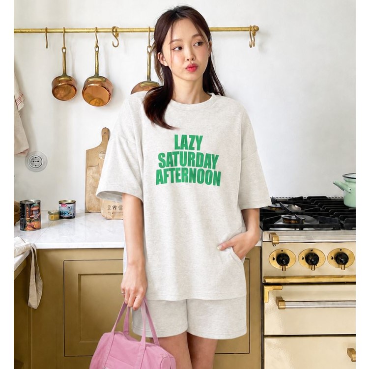 My girl夏季新款韩国代购流行时尚百搭简单舒适显瘦T恤短裤套装