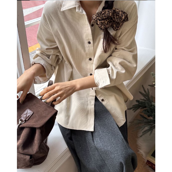 My girl秋冬新款韩国代购流行时尚舒适简单百搭显瘦休闲长袖衬衫