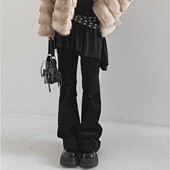 百搭舒适简单显瘦纯色休闲长裤 韩国代购 流行时尚 girl冬季 新款