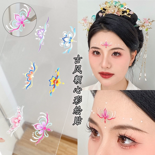 额头贴眉心花钿古风妆容贴汉服妆造写真拍照舞台表演化妆脸上饰品