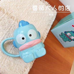 现货！日本带回三丽鸥人鱼汉顿周边新款创意设计陶瓷马克杯水杯