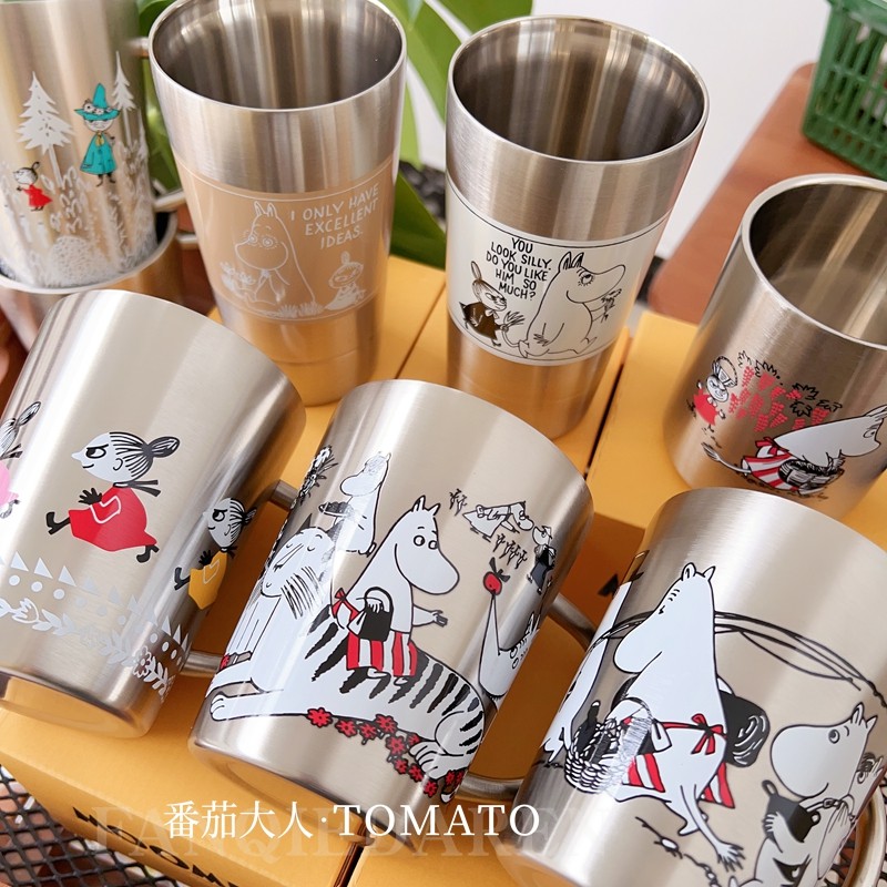 现货日本制 姆明亚美限定彩印不锈钢卡通马克杯水杯 漂亮,餐饮具,马克杯,淘宝优惠券,粉丝福利购,淘宝优惠卷