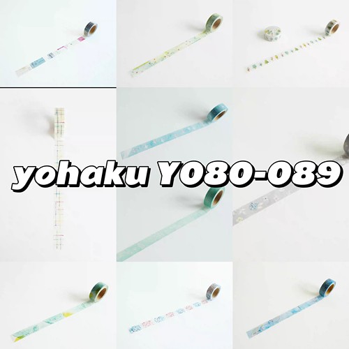 yohaku余白胶带元y80-89日本复古北海道和纸胶带雾面蜡纸盐系和纸