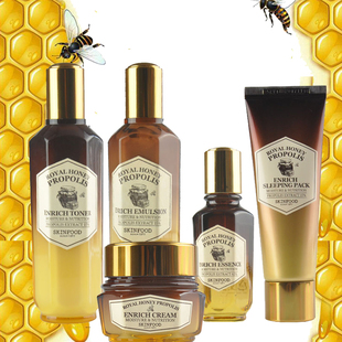 韩国skinfood思亲肤皇家蜂蜜蜂胶黑糖浓缩滋养水乳液面霜精华多选