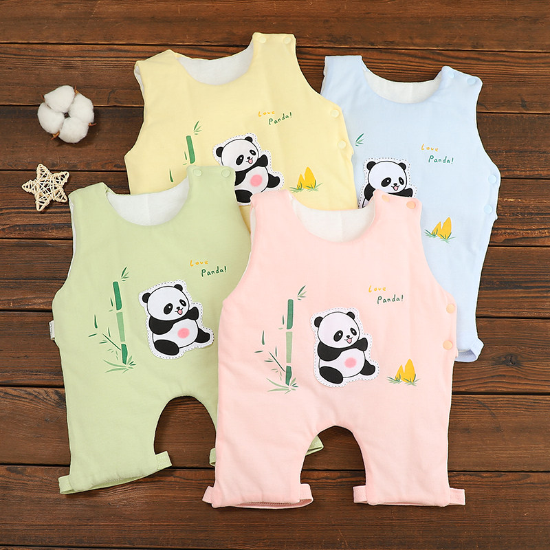 婴儿夹棉半背肚兜护肚马甲秋冬新生儿宝宝防踢被保暖带腿背心春秋,童装/婴儿装/亲子装,肚兜,淘宝优惠券,粉丝福利购,淘宝优惠卷