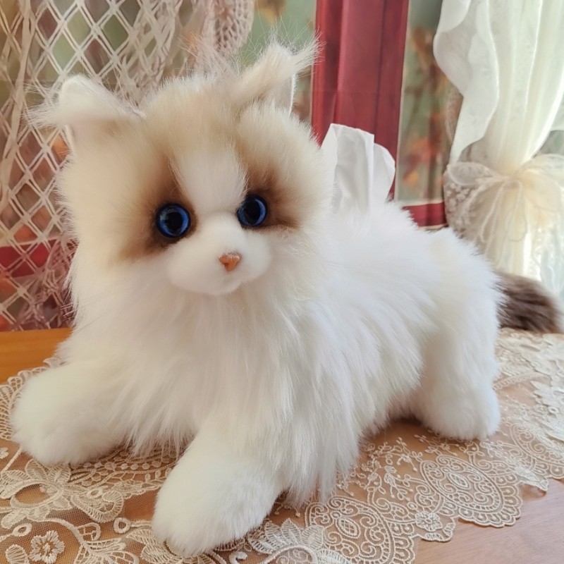 可爱仿真布偶猫毛绒娃娃猫咪玩偶公仔女朋友闺蜜小孩玩具生日礼物