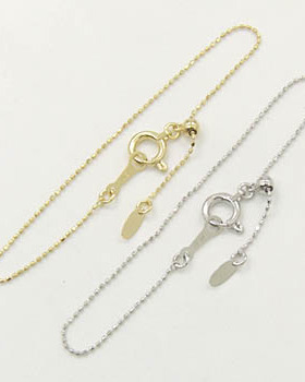 日本代购18K玫瑰金白金黄金可自由调节长度手链项链延长链11cm长