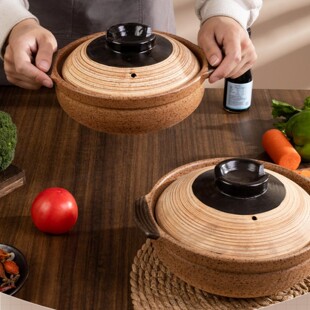 砂锅一人食日式老式土陶煲仔饭耐高温干烧明火燃气灶小号迷你炖菜