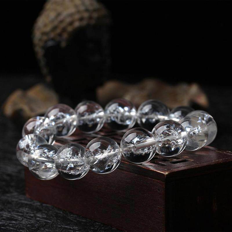 女士天然白水晶喜马拉雅手链七彩虹能量水晶手链水晶饰品祈福手工