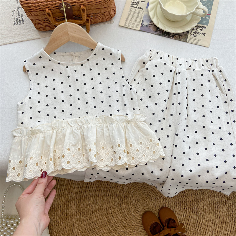 薄款舒适棉麻套装韩系甜美风