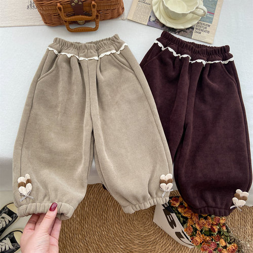 舒适加绒版灯芯绒秋冬灯笼裤