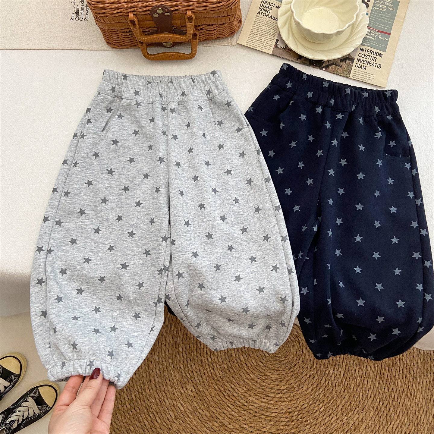 舒适宽松收口长裤春秋新品