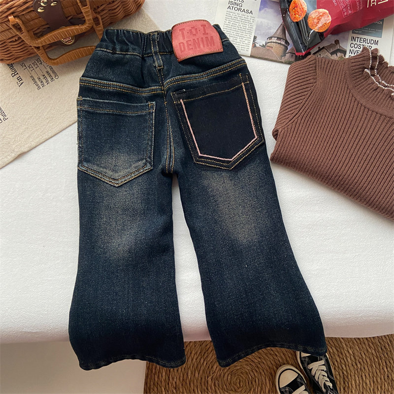 版型超正！一体绒喇叭裤