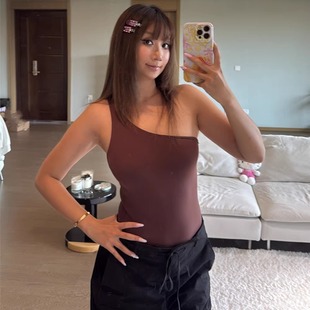 2色连体基础款 BODYSUIT卡戴珊同款 吊带背心内搭 SHOULDER ONE