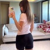 layer裸感超薄透气圆领弹力基础款 skims同款 single 4色T恤